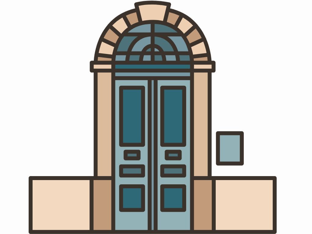 Icono de puerta de entrada a portal